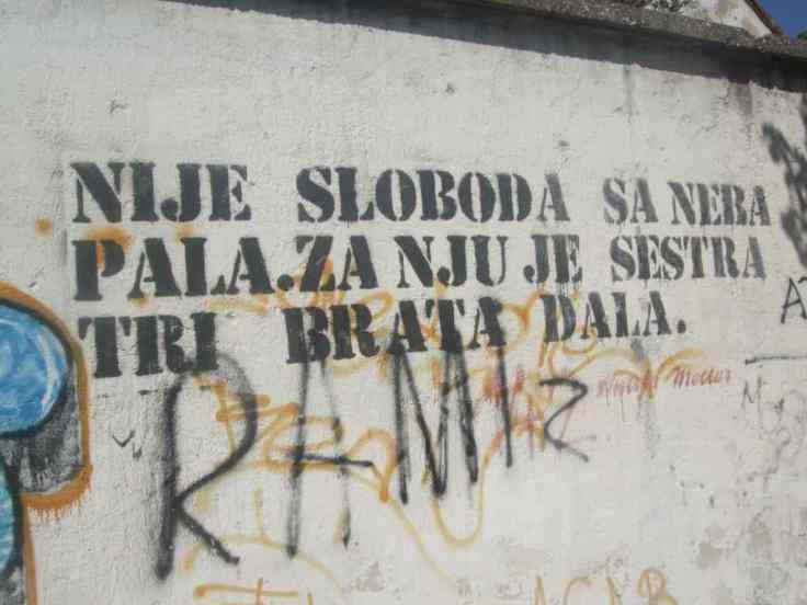 Mostar Street Art Uni nije sloboda